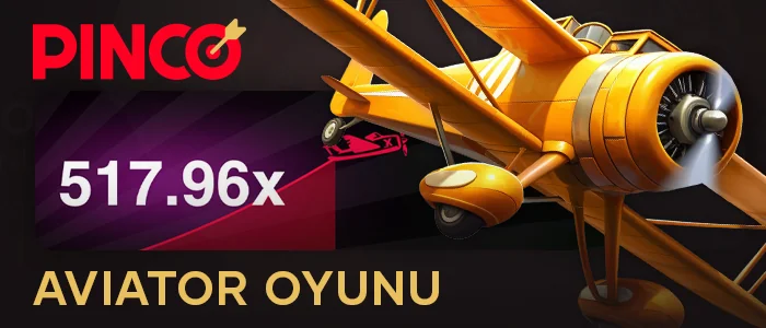 Pinco kumarhanesinde Aviator crash oyunu hakkında